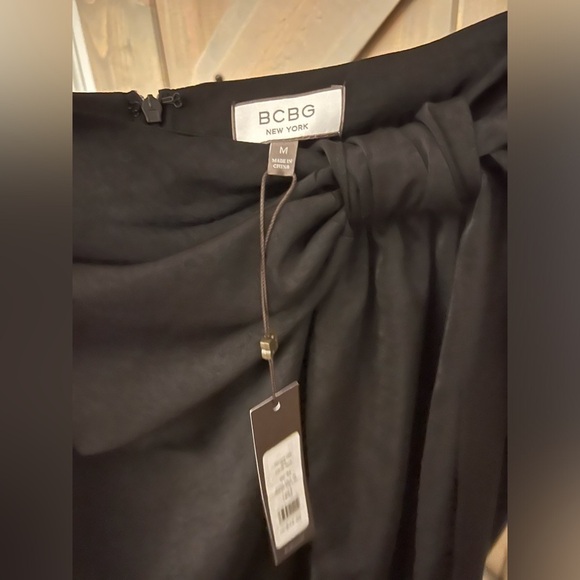 NWT BCBG New York Sarong Front Twist Skirt - Picture 6 of 8